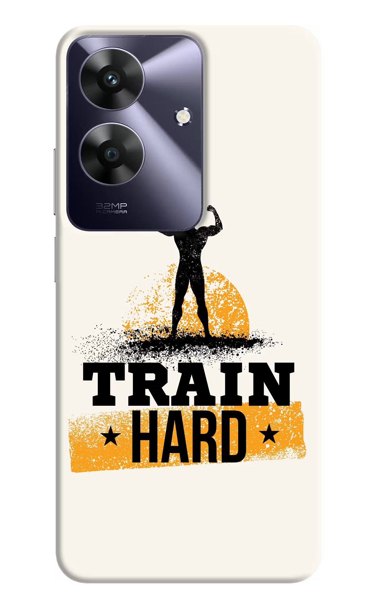 Train Hard Realme C61 Hard Case Back Cover by Casekaro