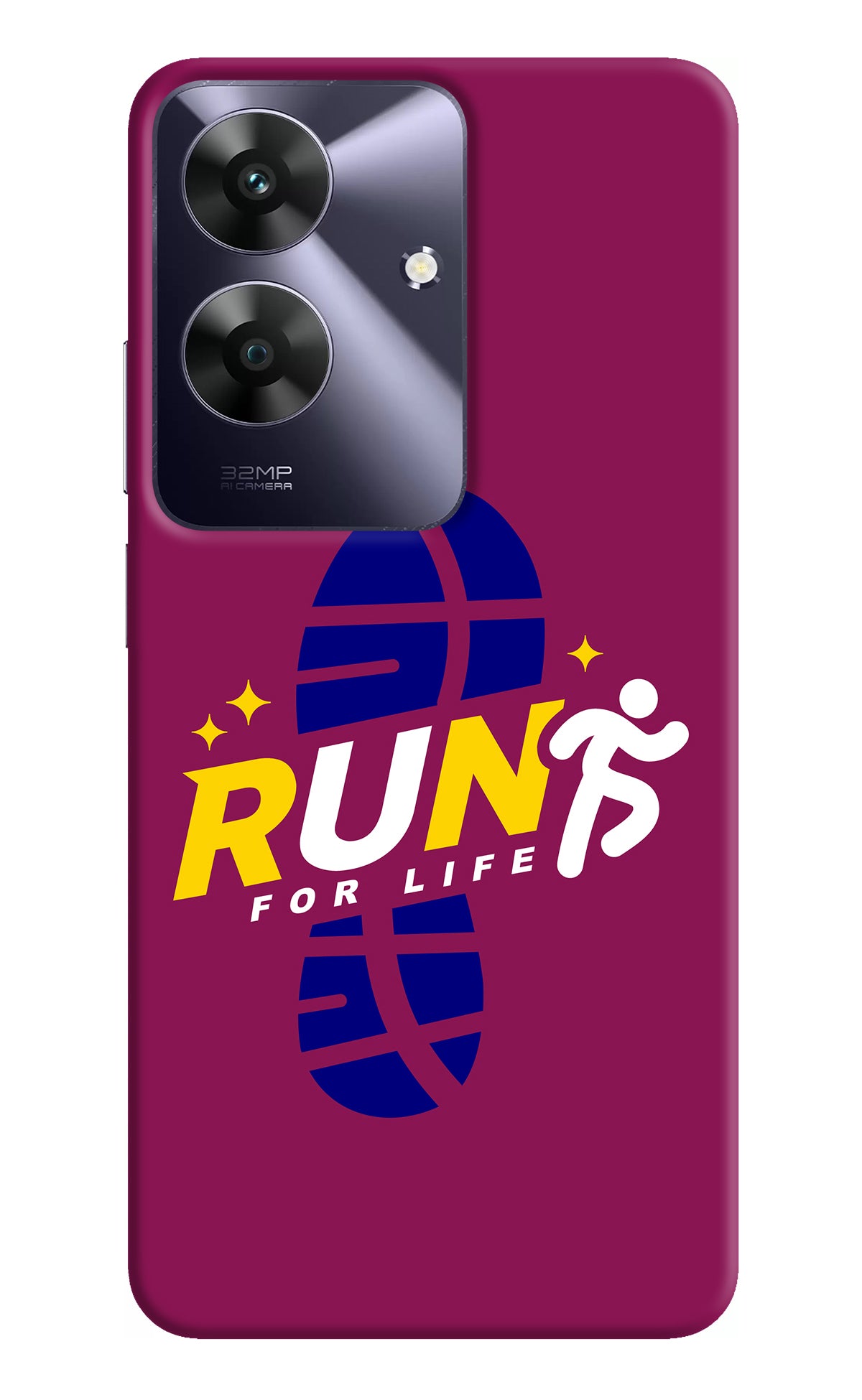 Run for Life Realme C61 Back Cover