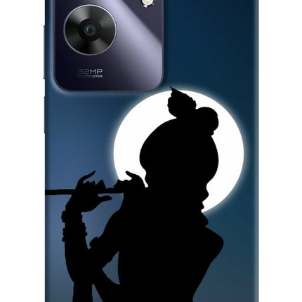 Shri Krishna Silhouette Realme C61 Hard Case Back Cover by Casekaro