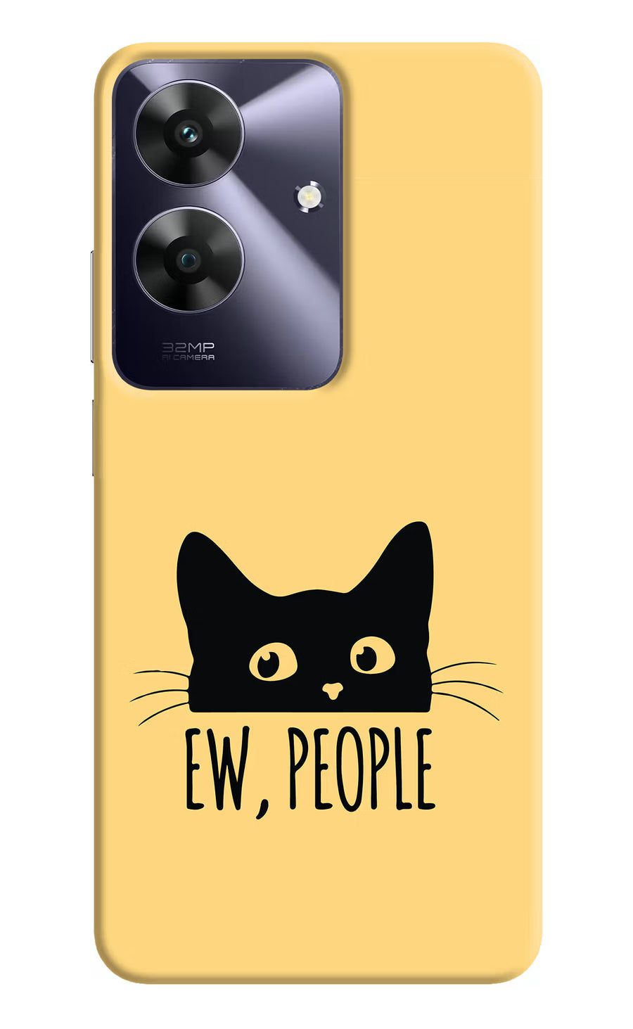 Ew People Catitude Realme C61 Back Cover, Hard case