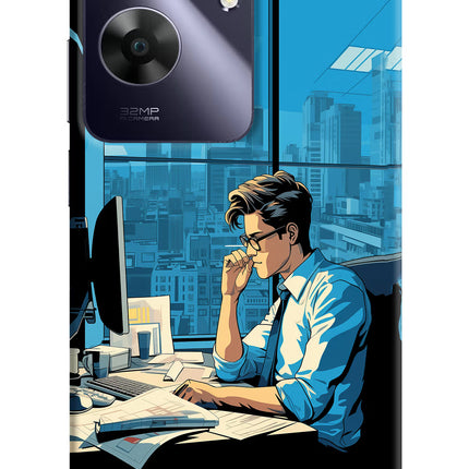 Focused Hustler (AI Generated) Realme C61 Hard Case Back Cover by Casekaro