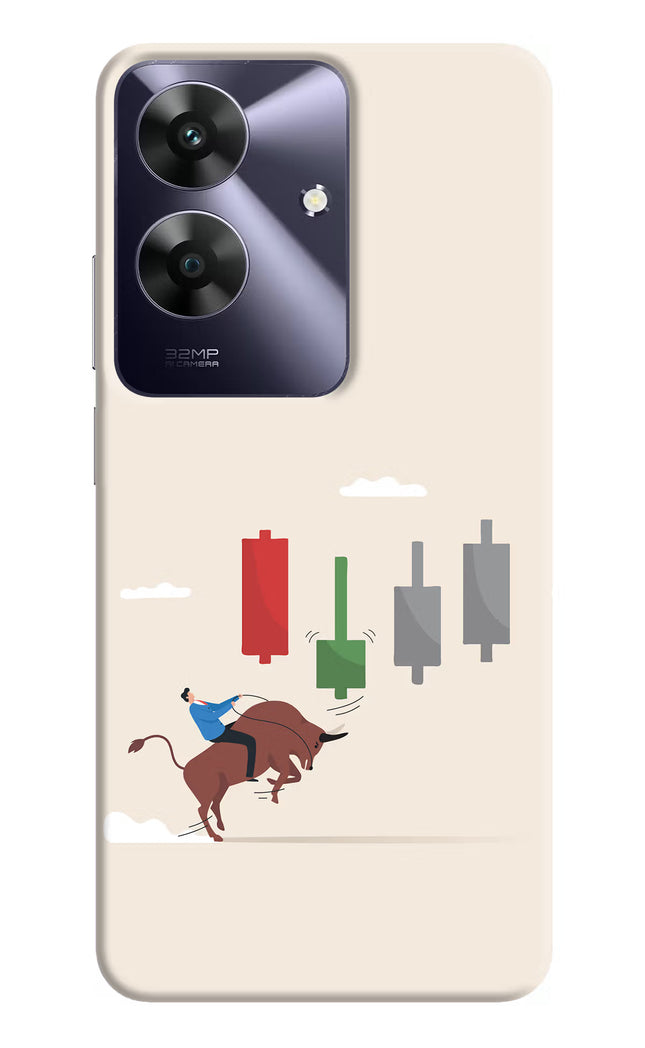 Bull Trading Momentum Realme C61 Hard Case Back Cover by Casekaro