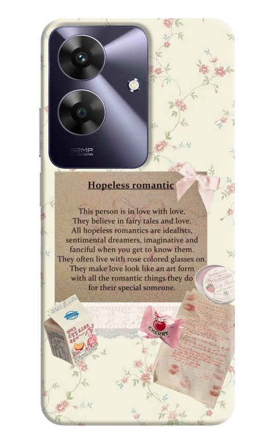 Hopeless Romantic Realme C61 Hard Case Back Cover by Casekaro