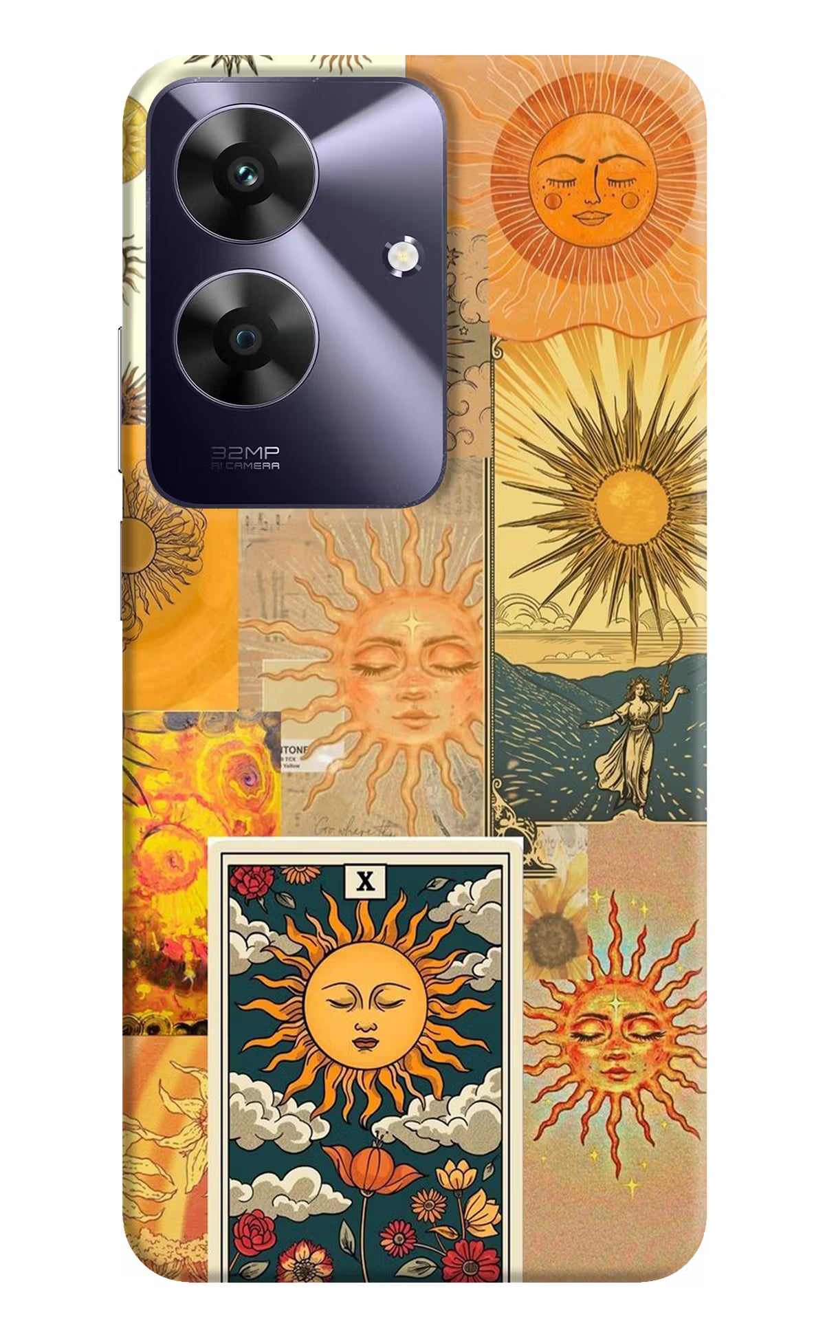 Sun Realme C61 Hard Case Back Cover by Casekaro