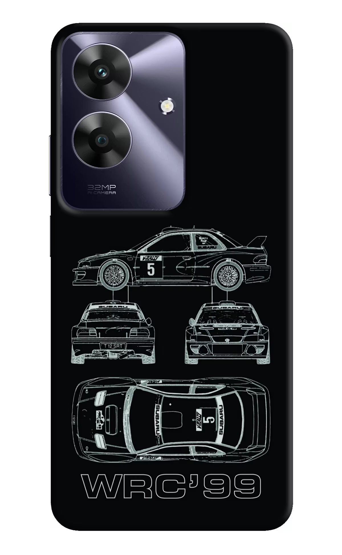 WRC'99 Realme C61 Hard Case Back Cover by Casekaro