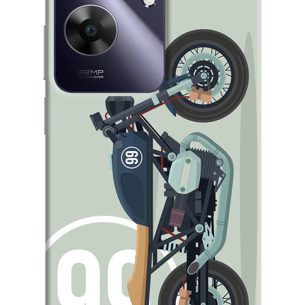 Classic Cafe Racer 99 Realme C61 Hard Case Back Cover by Casekaro