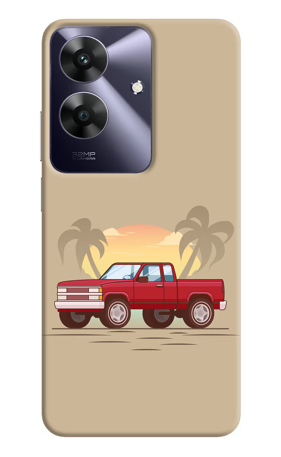 Desert Classic Drive Realme C61 Back Cover, Hard case