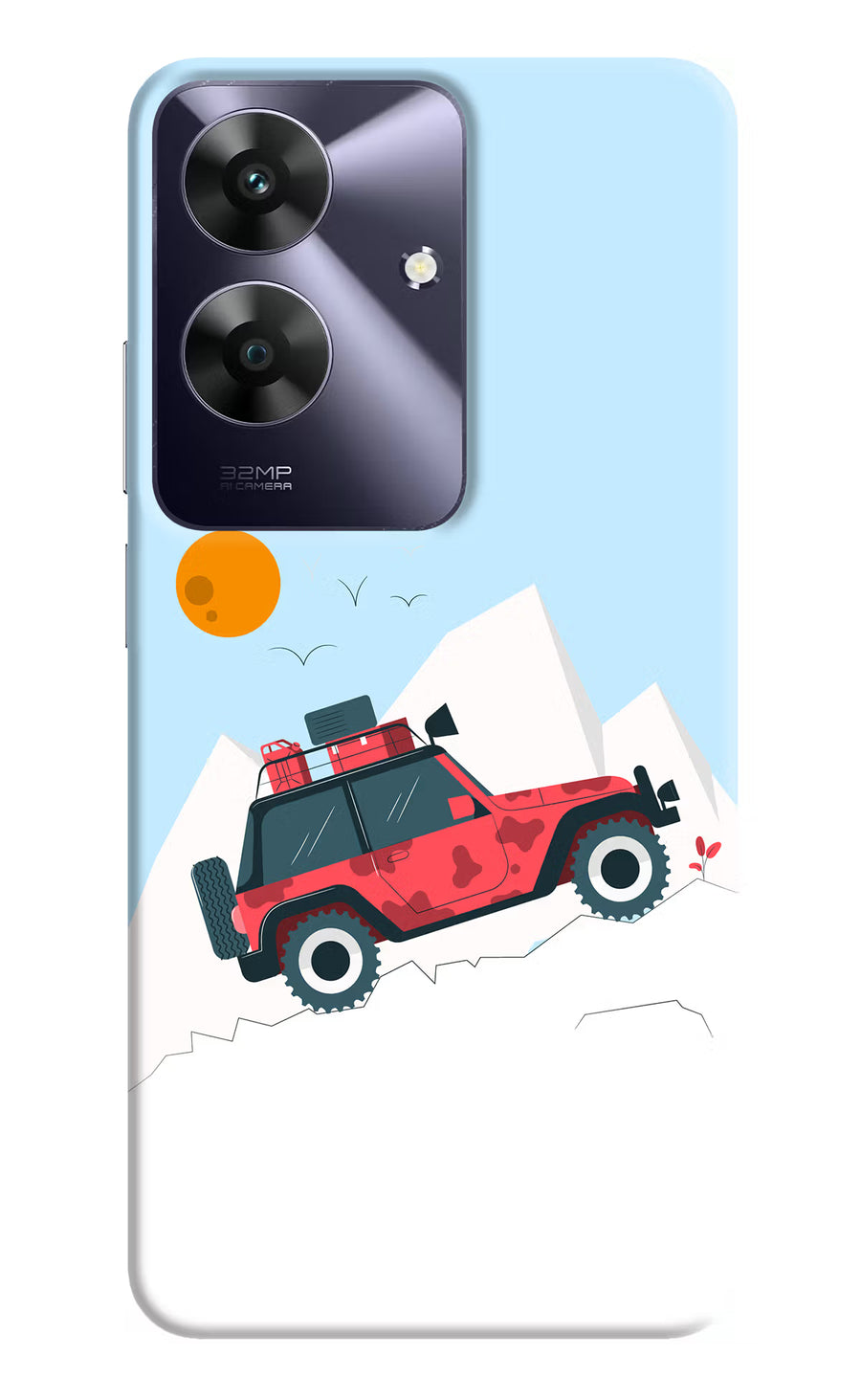 Mountain Trail Beast Realme C61 Back Cover, Hard case