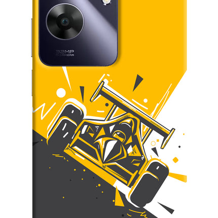 Track King Realme C61 Hard Case Back Cover by Casekaro