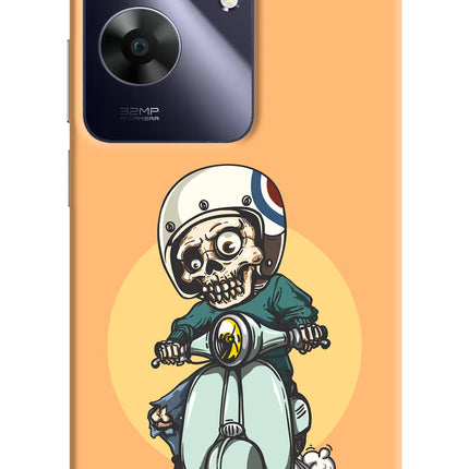 Undead Biker Realme C61 Hard Case Back Cover by Casekaro