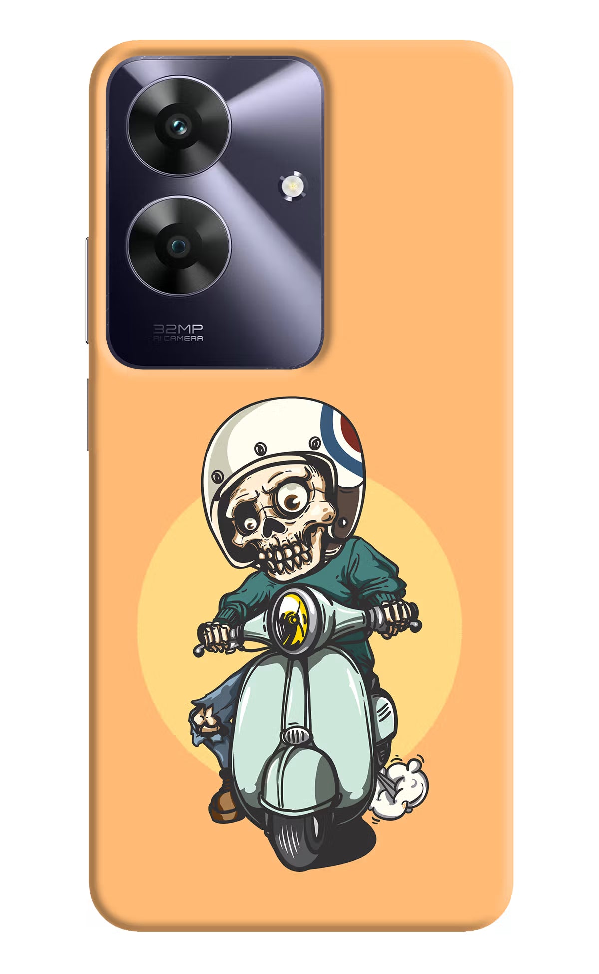 Undead Biker Realme C61 Hard Case Back Cover by Casekaro