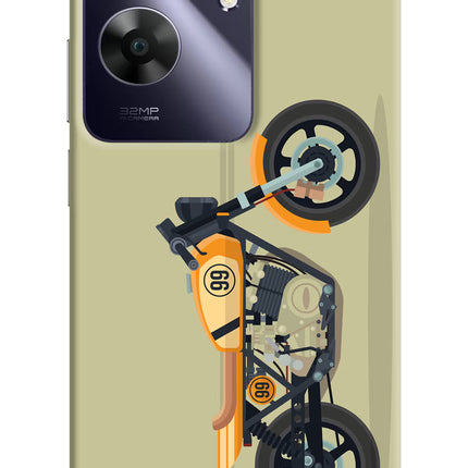 Vertical Speedster Realme C61 Hard Case Back Cover by Casekaro