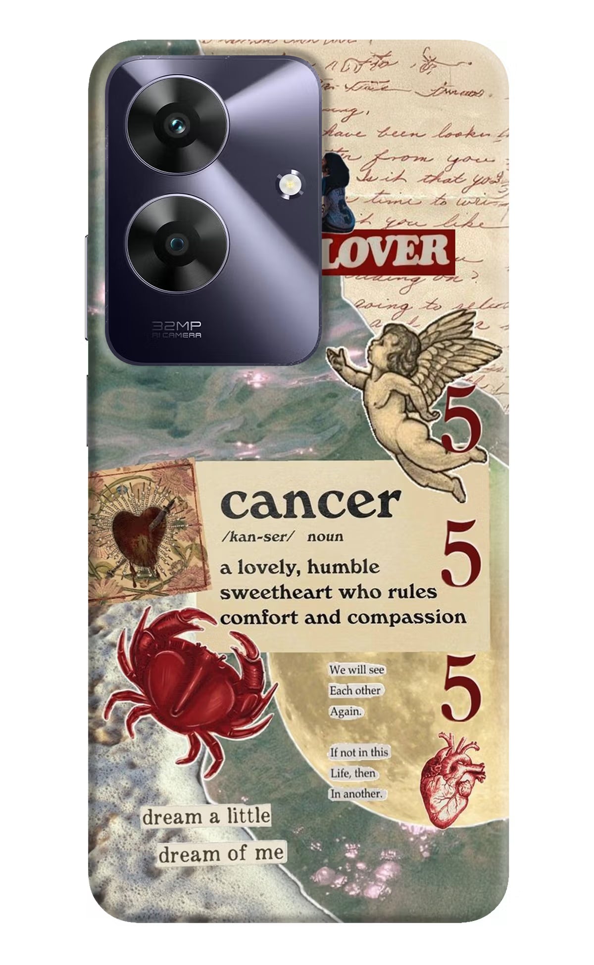 Cancer Zodiac Realme C61 Hard Case Back Cover by Casekaro
