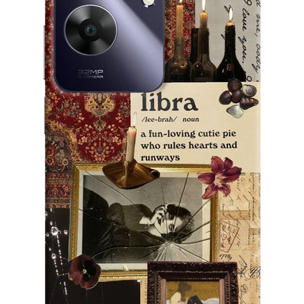 Libra Zodiac Realme C61 Hard Case Back Cover by Casekaro