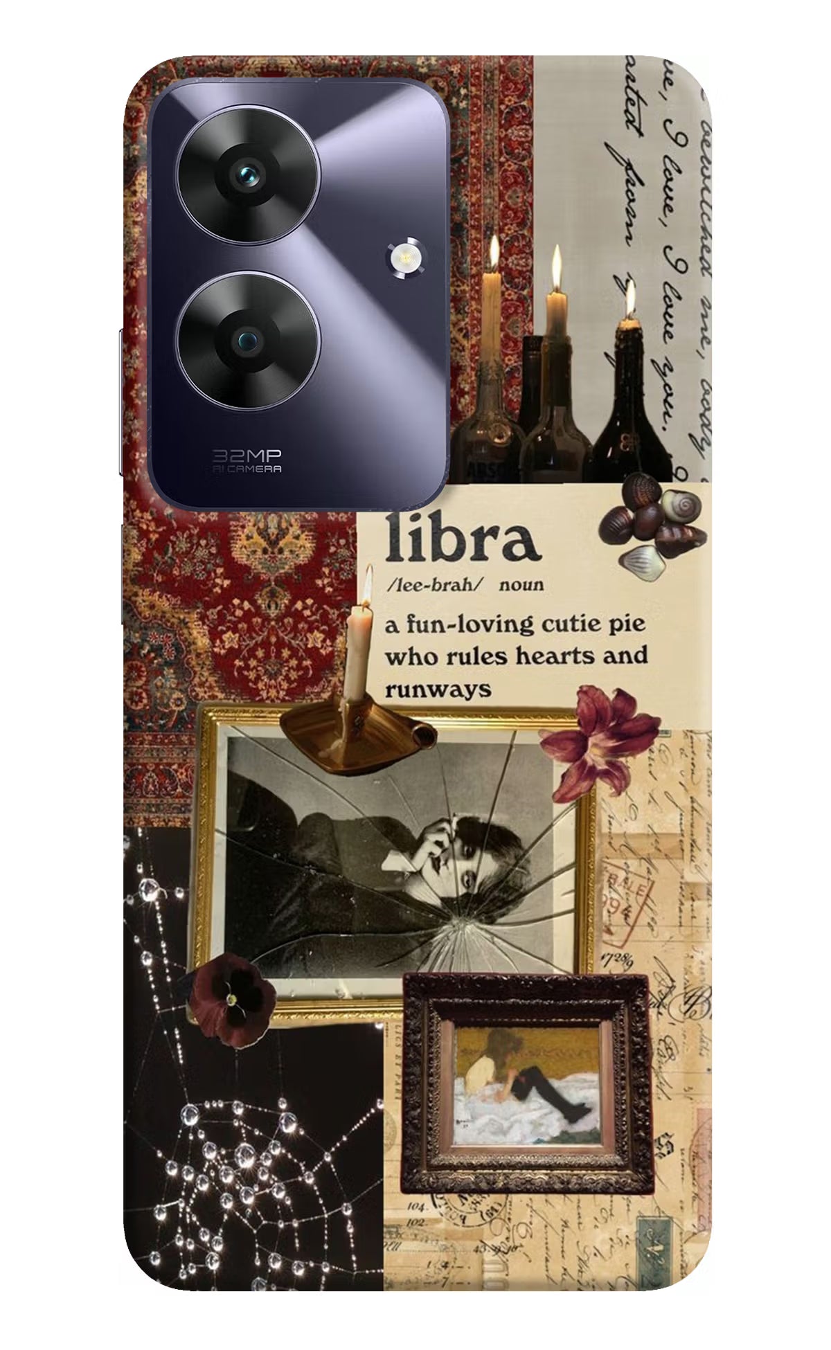 Libra Zodiac Realme C61 Hard Case Back Cover by Casekaro