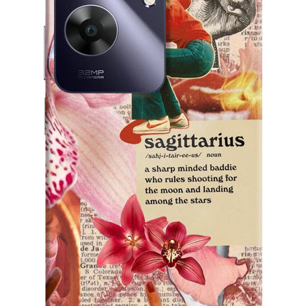 Sagittarius Zodiac Realme C61 Hard Case Back Cover by Casekaro