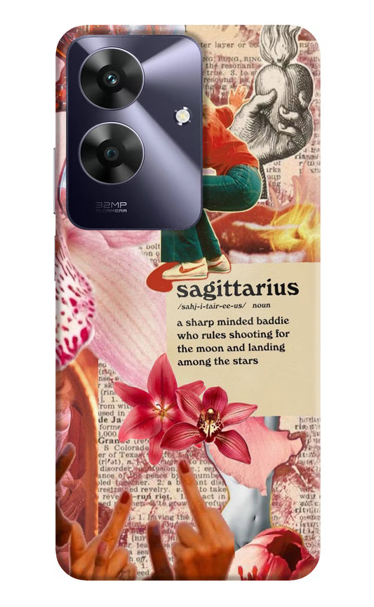 Sagittarius Zodiac Realme C61 Hard Case Back Cover by Casekaro
