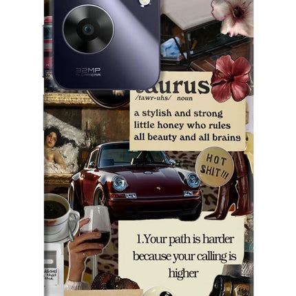 Taurus Zodiac Realme C61 Hard Case Back Cover by Casekaro