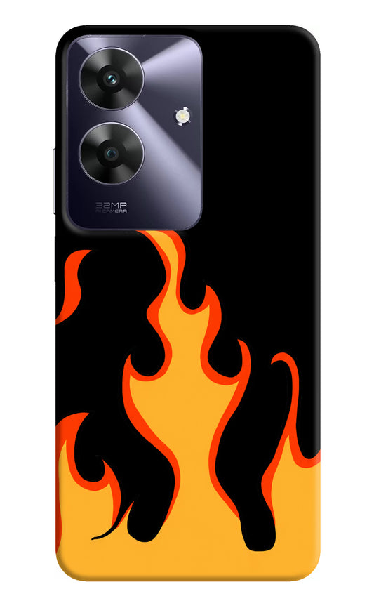 Fired Up – Black Realme C61 Hard Case Back Cover by Casekaro