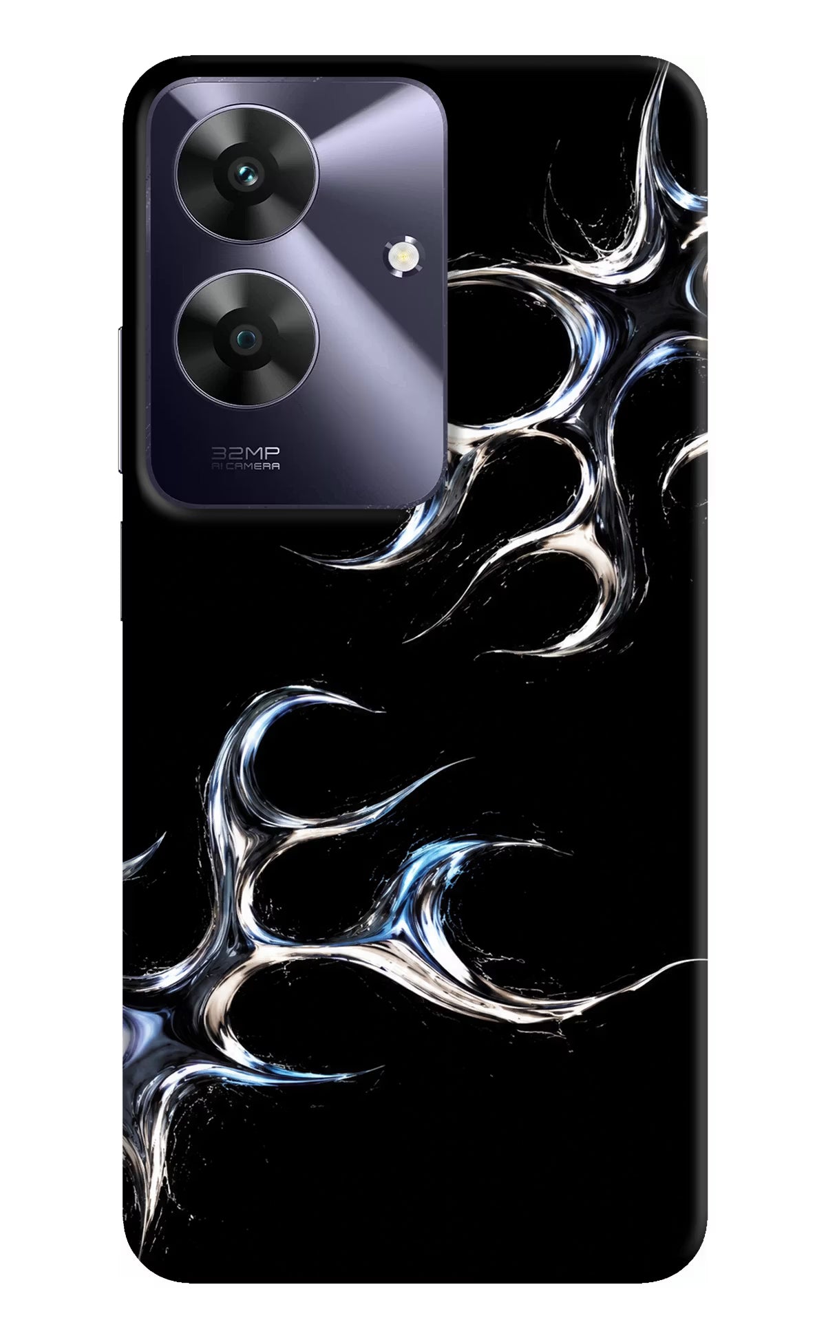 Chrome Tribal Realme C61 Hard Case Back Cover by Casekaro