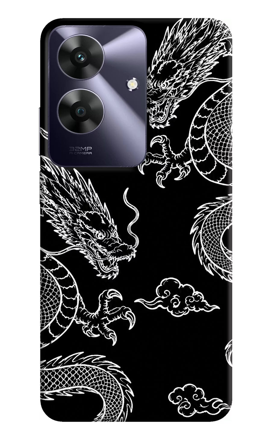 Twin Dragons Realme C61 Back Cover, Hard case