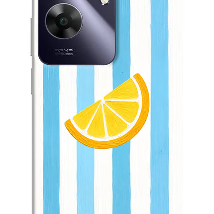 Summer Lemon Realme C61 Hard Case Back Cover by Casekaro