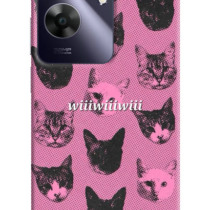 Pink Cats Realme C61 Hard Case Back Cover by Casekaro