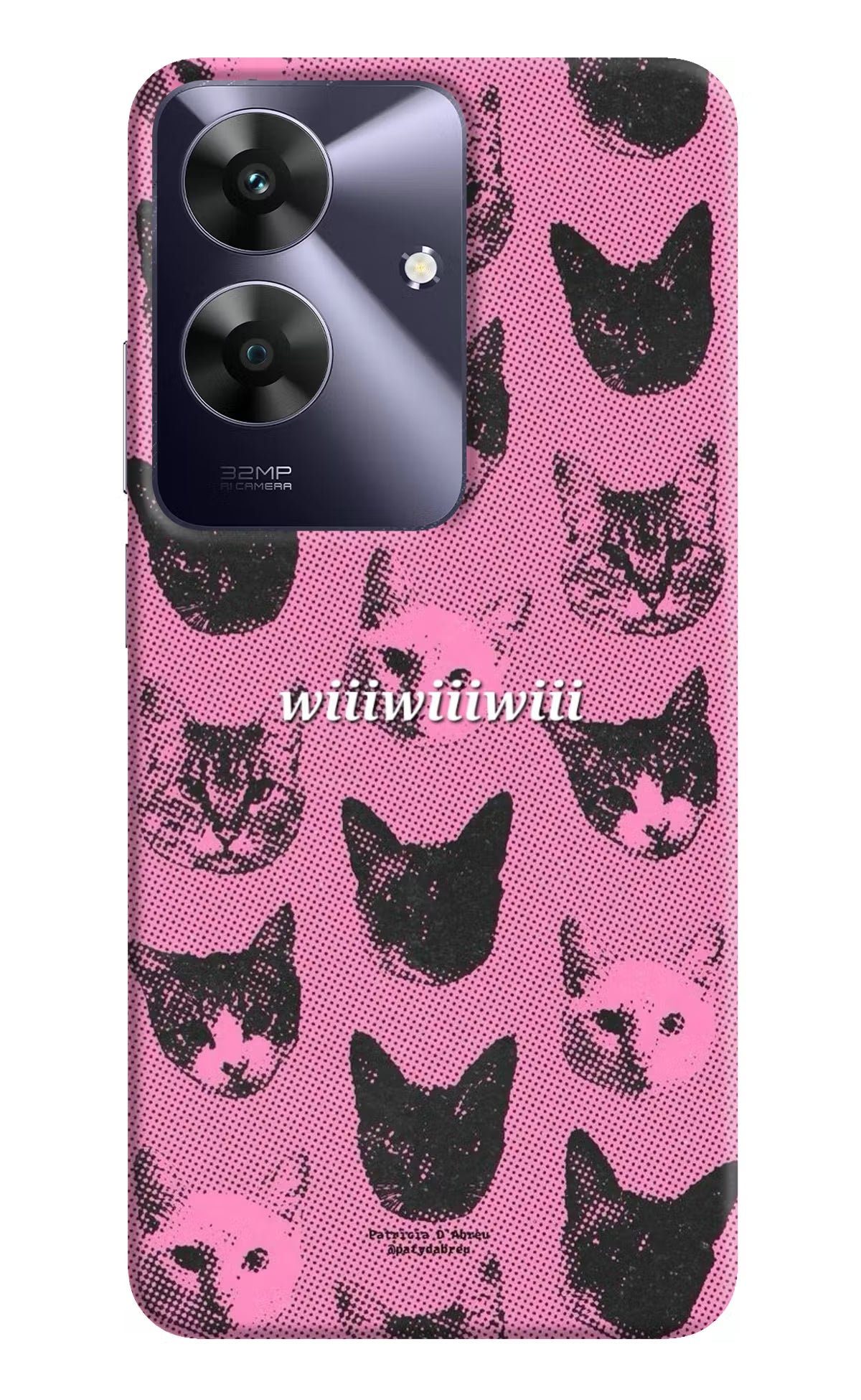 Pink Cats Realme C61 Back Cover