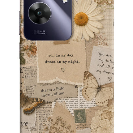 Vintage case Realme C61 Hard Case Back Cover by Casekaro