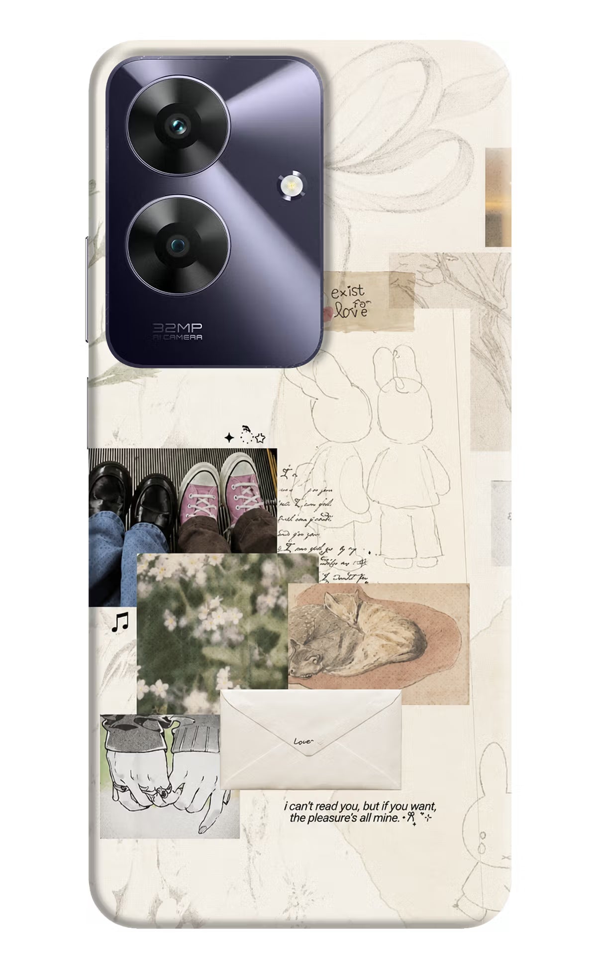 Soft Aesthetic Realme C61 Back Cover