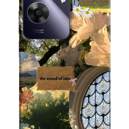 Rain Realme C61 Hard Case Back Cover by Casekaro