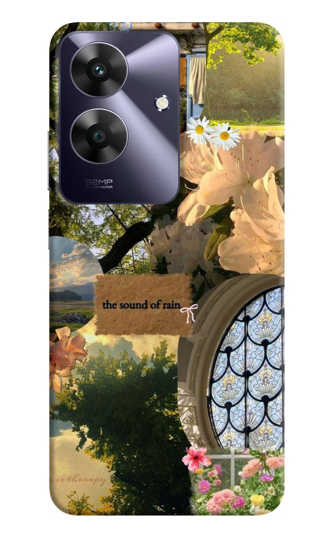 Rain Realme C61 Hard Case Back Cover by Casekaro