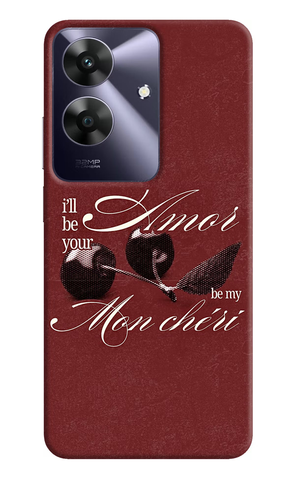 Velvet Cherry Realme C61 Back Cover