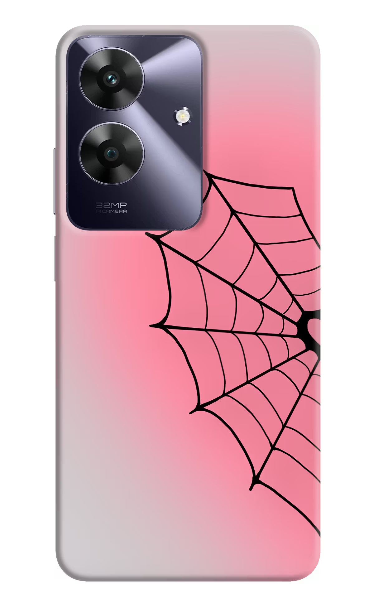 Pink Web Realme C61 Back Cover