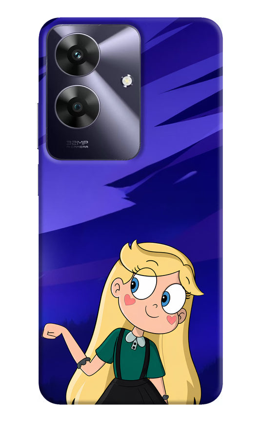 Star Glow Realme C61 Hard Case Back Cover by Casekaro