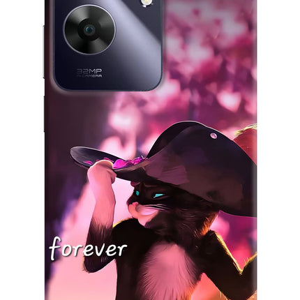Forever Cat Realme C61 Hard Case Back Cover by Casekaro