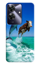 Dolphin vs Cow Realme C61 Hard Case Back Cover by Casekaro