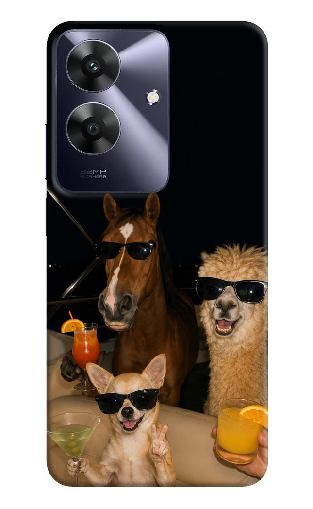 Party Squad Realme C61 Hard Case Back Cover by Casekaro