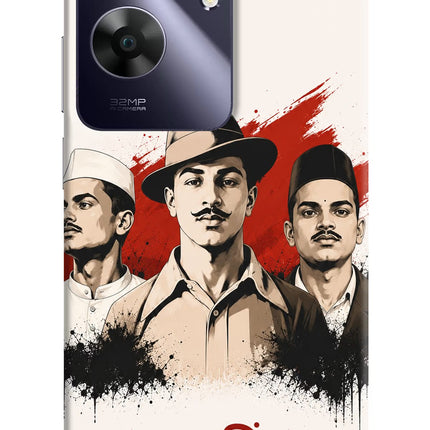 Bhagat Singh Trio Realme C61 Hard Case Back Cover by Casekaro