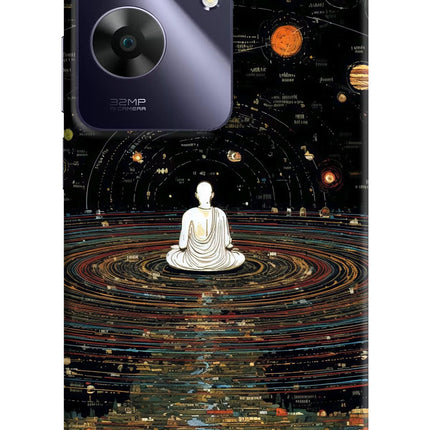 Space Monk Realme C61 Hard Case Back Cover by Casekaro