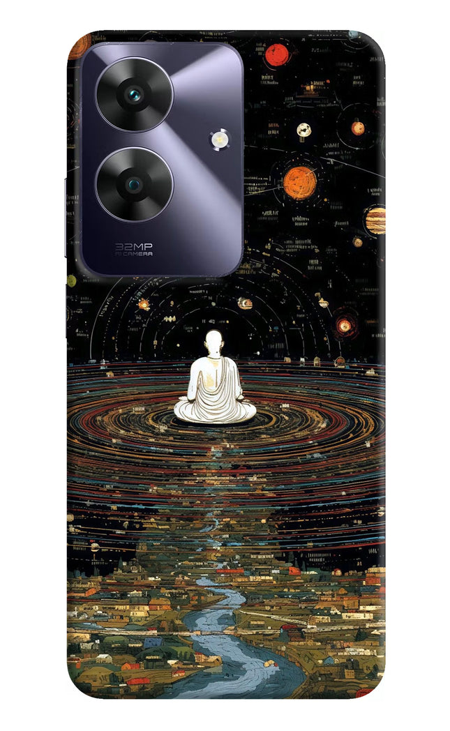 Space Monk Realme C61 Hard Case Back Cover by Casekaro
