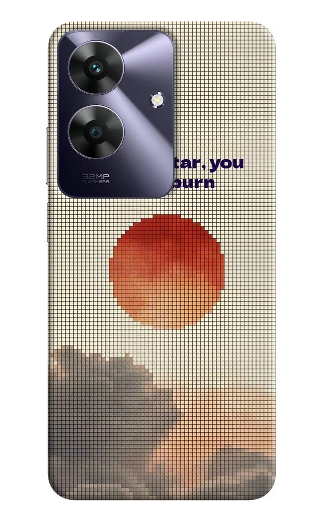 Pixel Sun Realme C61 Hard Case Back Cover by Casekaro