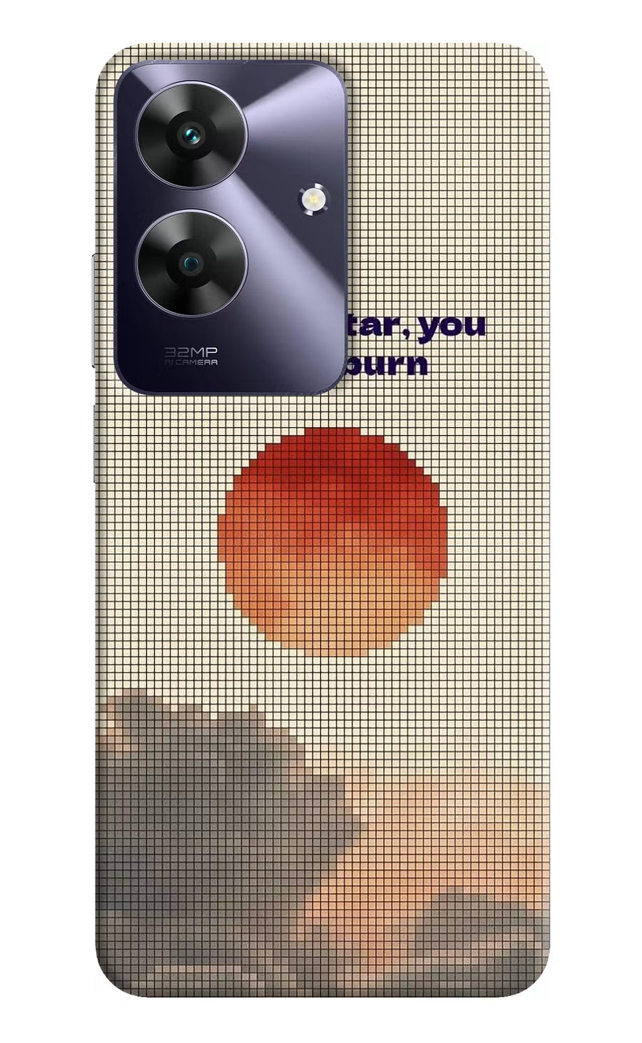 Pixel Sun Realme C61 Back Cover, Hard case