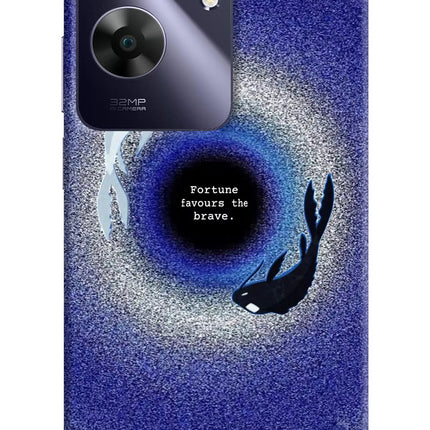 Dark Koi Realme C61 Hard Case Back Cover by Casekaro