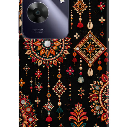 Boho Noir Realme C61 Hard Case Back Cover by Casekaro