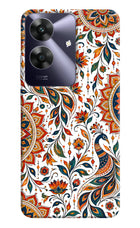 White Mayura Realme C61 Hard Case Back Cover by Casekaro