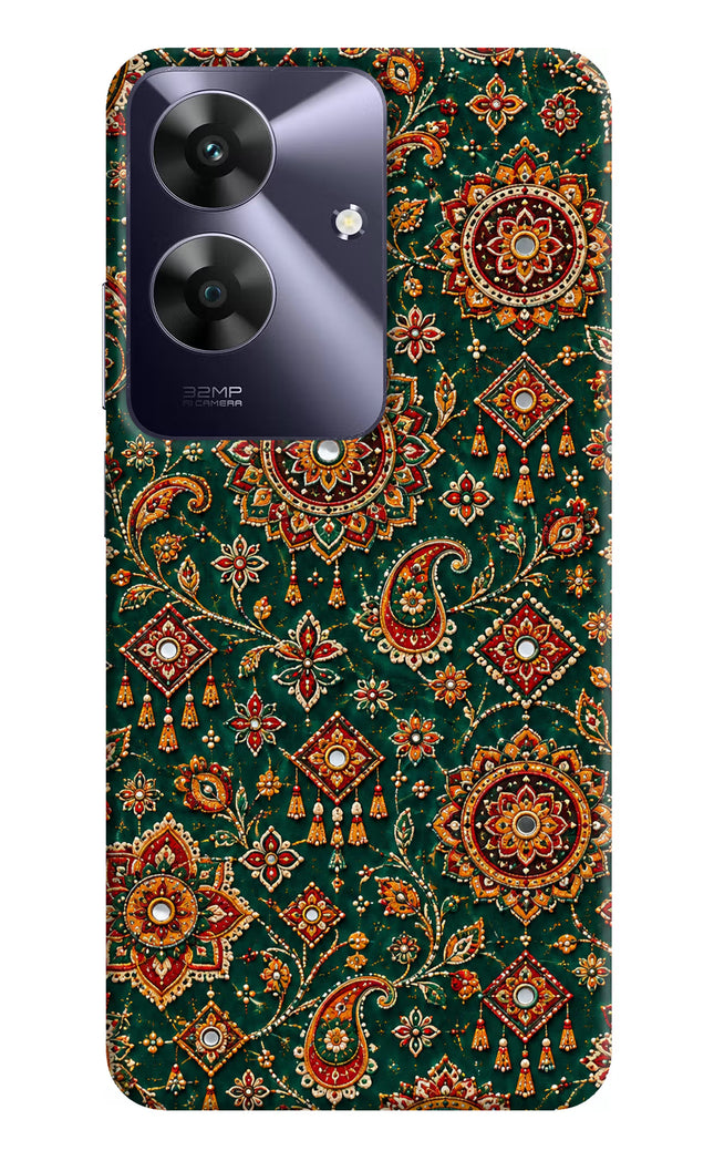 Green Pataka Realme C61 Hard Case Back Cover by Casekaro