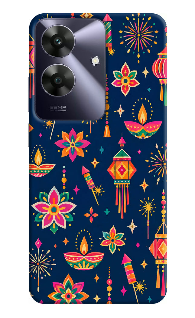 Festive Pop Realme C61 Hard Case Back Cover by Casekaro