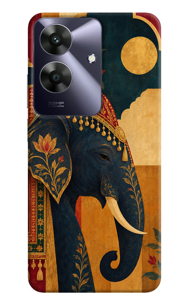 Royal Elephant Realme C61 Hard Case Back Cover by Casekaro