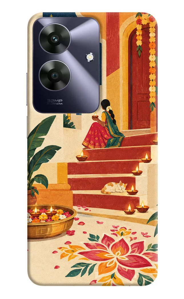 Diwali Rangoli Realme C61 Hard Case Back Cover by Casekaro